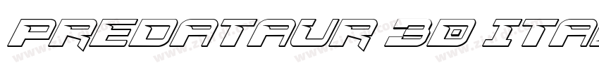 Predataur 3D Italic字体转换